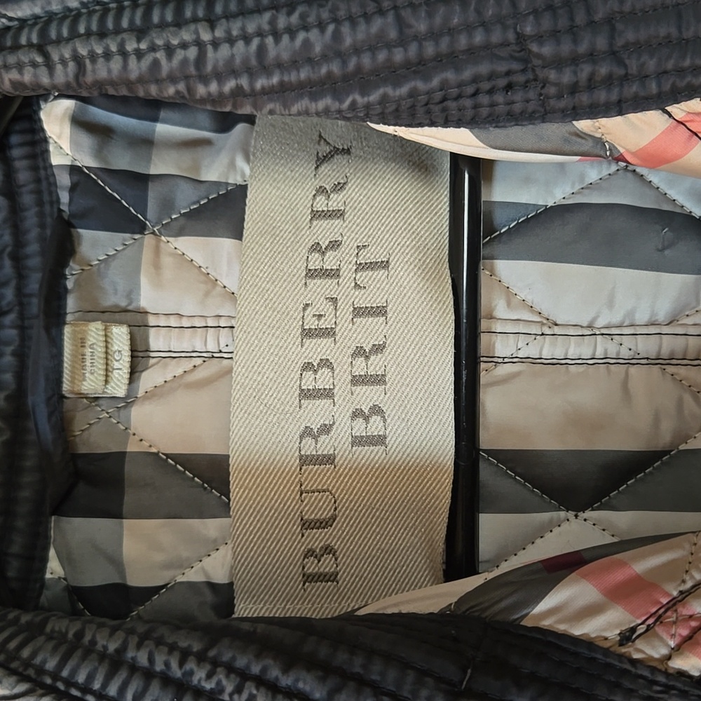 Burberry Finsbridge Quilted Jacket XL Coat Black - Picture 4 of 5